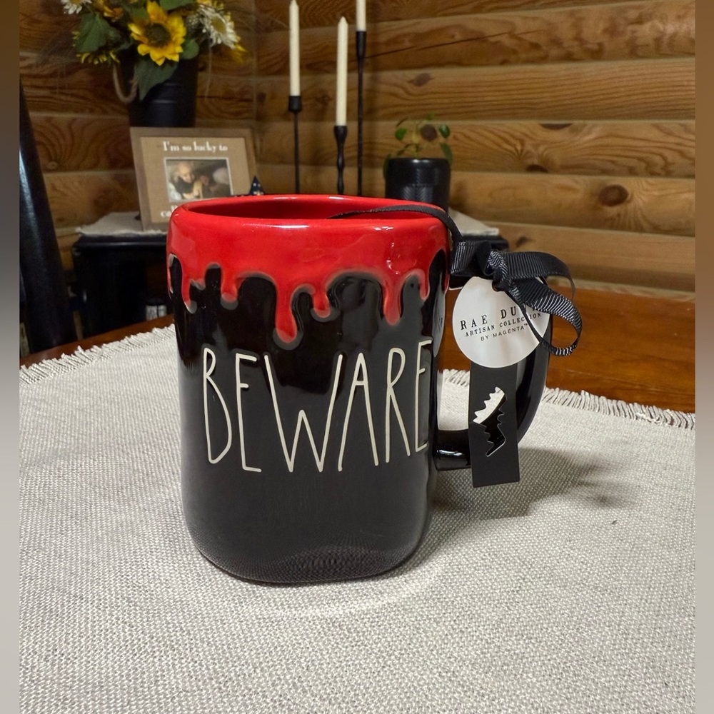 BEWARE Drip Rae Dunn HALLOWEEN Mug